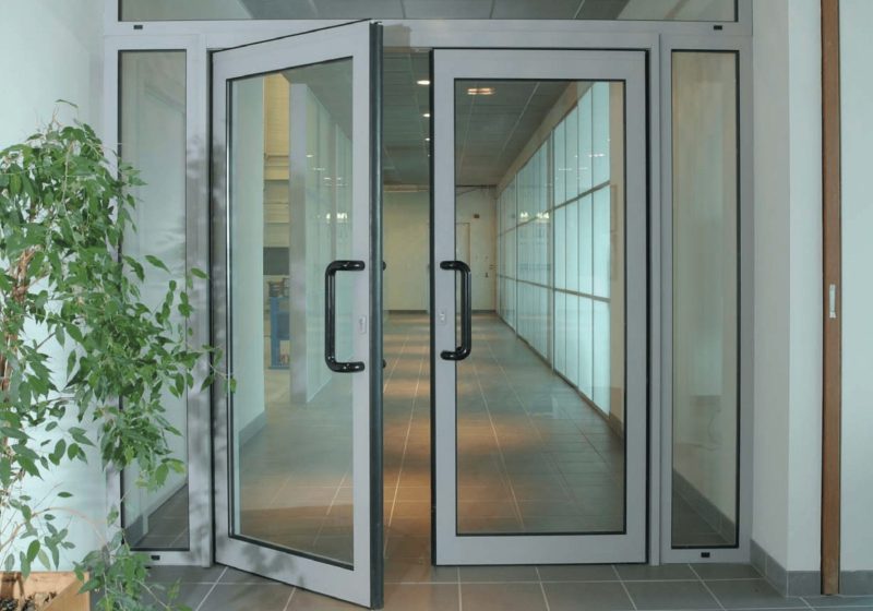 open-glass-door